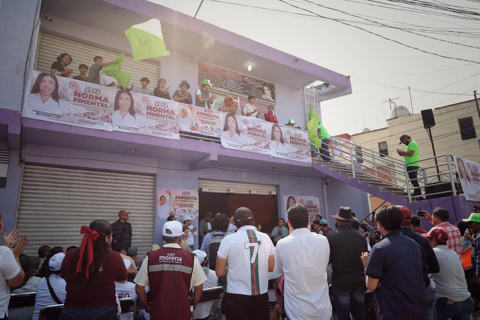 NORMA PIMENTEL INAUGURA CASA DE CAMPAÑA: UN ESPACIO PARA LA COMUNIDAD.